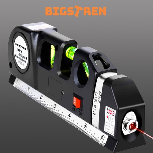 Laser level with tape measure 250cm Bigstreen 21747 - Pilt 3