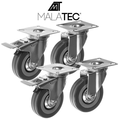 Swivel wheels - set of 4 Malatec 22537 - Pilt 3