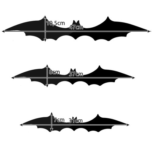 Bat - decoration set of 3 Malatec 22004 - Pilt 3