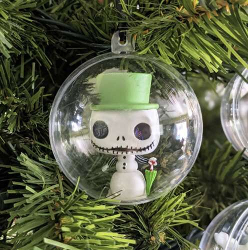 Transparent baubles 10cm - set of 5 Ruhhy 22276 - Pilt 11