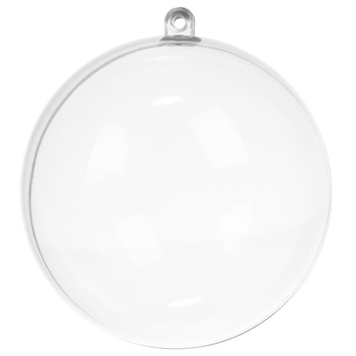 Transparent baubles 10cm - set of 5 Ruhhy 22276 - Pilt 4