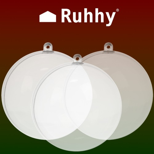 Transparent baubles 12cm set of 10 Ruhhy 22279 - Pilt 2