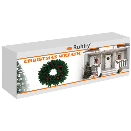 Christmas Wreath for Door Decorative Ornament Ornament 60cm Dense XXL - Pilt 2