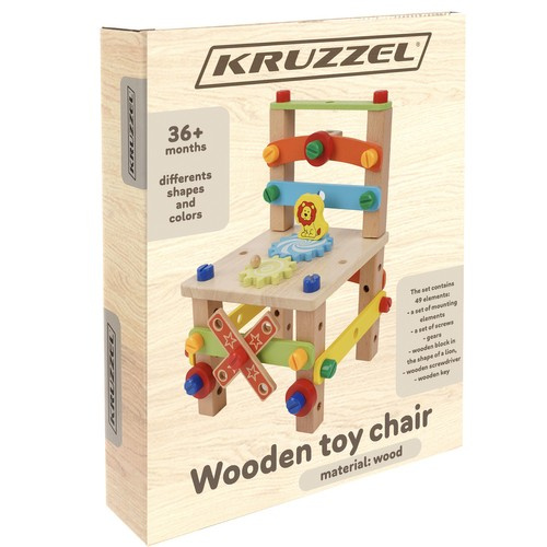 Wooden assembly chair Kruzzel 22506 - Pilt 2