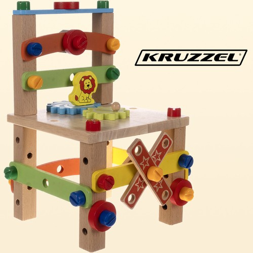 Wooden assembly chair Kruzzel 22506 - Pilt 3