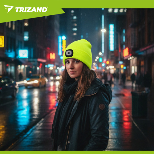 Talvemüts taskulambiga - kollane Trizand 22664 - Pilt 8