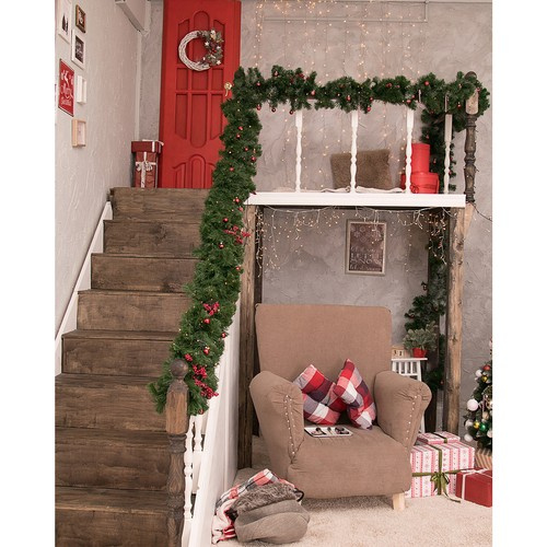 Christmas tree garland 2.7m with LED lights Ruhhy 22322 - Pilt 10