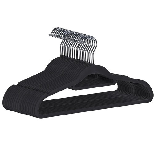 Clothes hanger 20pcs - black Ruhhy 22536 - Pilt 4