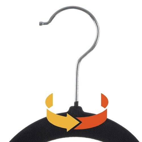 Clothes hanger 20pcs - black Ruhhy 22536 - Pilt 5