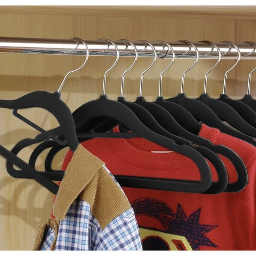 Clothes hanger 20pcs - black Ruhhy 22536 - Pilt 8
