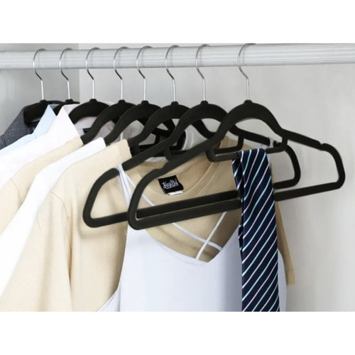 Clothes hanger 20pcs - black Ruhhy 22536 - Pilt 12