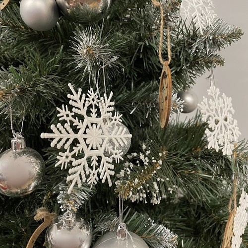 Christmas baubles - snowflakes 12pcs Ruhhy 22516 - Pilt 8