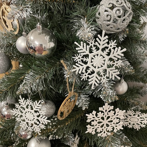 Christmas baubles - snowflakes 12pcs Ruhhy 22516 - Pilt 9