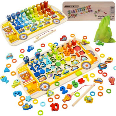 Puidust pusle - sorteerija 6-in-1 Kruzzel 22636