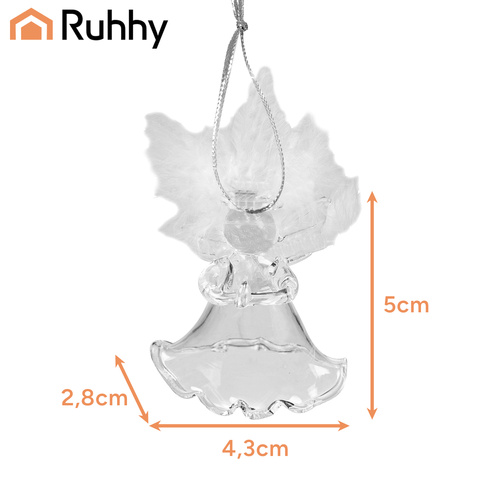 Transparent baubles - angels 6 pcs. Ruhhy 22497 - Pilt 2
