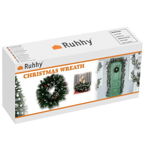 Wreath - snow-covered Christmas decoration Ruhhy 22302 - Pilt 2