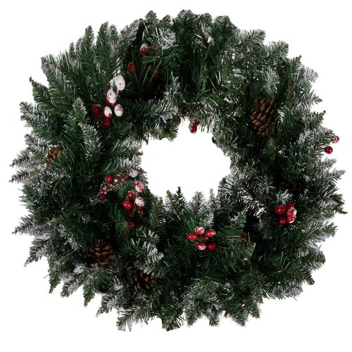 Wreath - snow-covered Christmas decoration Ruhhy 22302 - Pilt 5