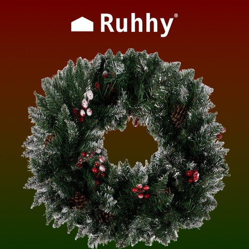 Wreath - snow-covered Christmas decoration Ruhhy 22302 - Pilt 3