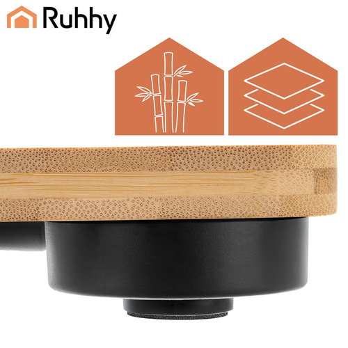 LCD bathroom scale - wooden Ruhhy 22522 - Pilt 13