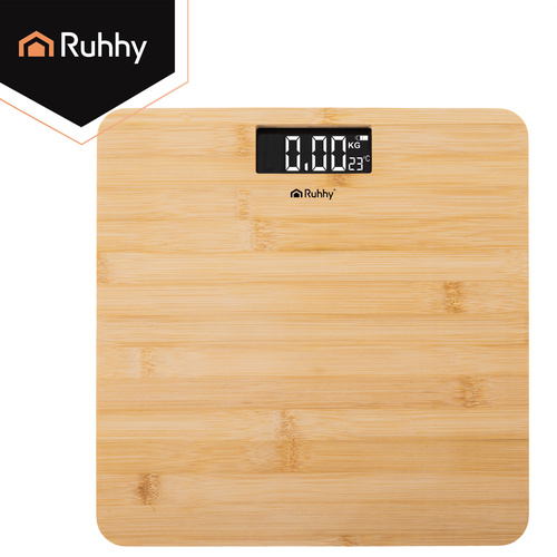 LCD bathroom scale - wooden Ruhhy 22522 - Pilt 6