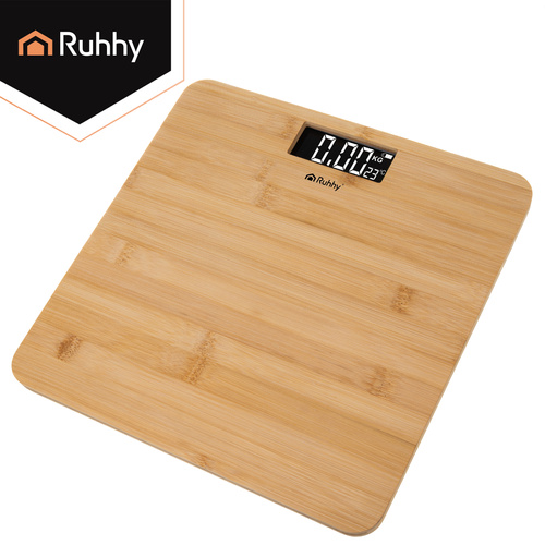LCD bathroom scale - wooden Ruhhy 22522 - Pilt 7