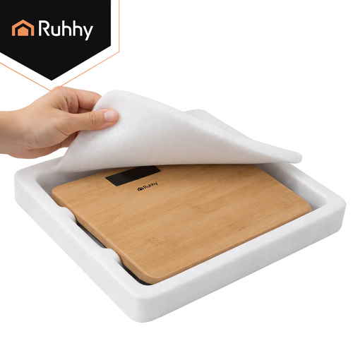 LCD bathroom scale - wooden Ruhhy 22522 - Pilt 10