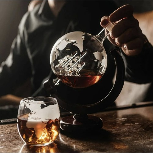 Decanter - globe - whiskey set Malatec 22553 - Pilt 20