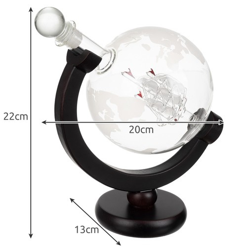 Decanter - globe - whiskey set Malatec 22553 - Pilt 3