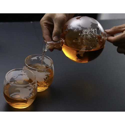 Decanter - globe - whiskey set Malatec 22553 - Pilt 17