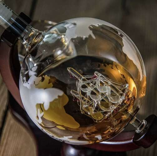Decanter - globe - whiskey set Malatec 22553 - Pilt 15