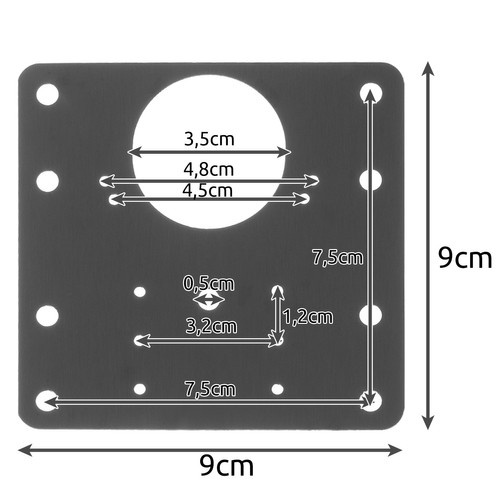 Hinge repair plate 4 pcs Malatec 23032 - Pilt 3