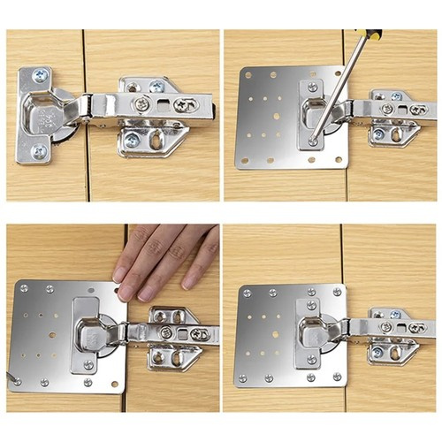 Hinge repair plate 4 pcs Malatec 23032 - Pilt 4