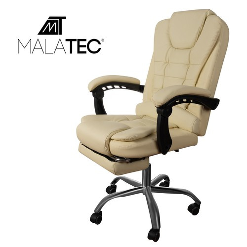 Office chair with footrest - beige Malatec 23287 - Pilt 2