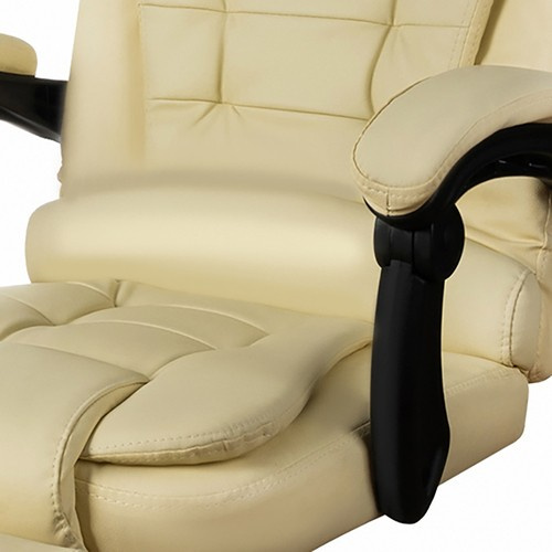 Office chair with footrest - beige Malatec 23287 - Pilt 6