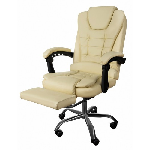 Office chair with footrest - beige Malatec 23287 - Pilt 4