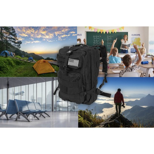 Small black hiking backpack 23089 - Pilt 15