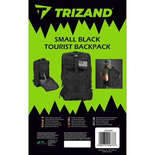 Small black hiking backpack 23089 - Pilt 2