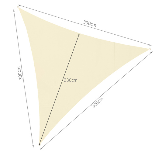 Varjupuri 3x3x3 m - beež Gardlov 23146 - Pilt 4