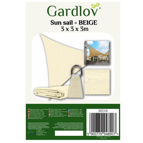 Varjupuri 3x3x3 m - beež Gardlov 23146 - Pilt 2