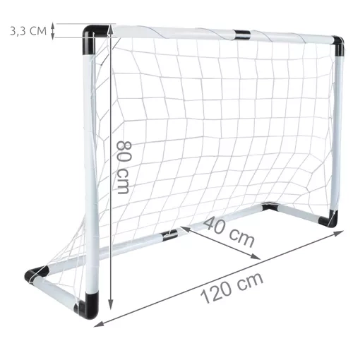 Jalgpallivärav + pall + pump 23459 - Pilt 3