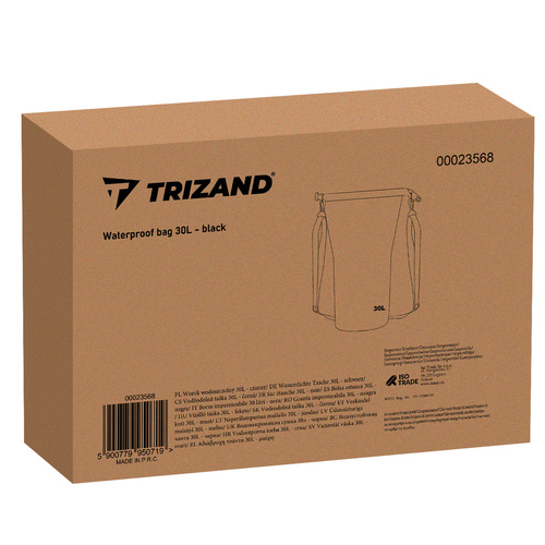 Waterproof bag 30L black 23568 - Pilt 13