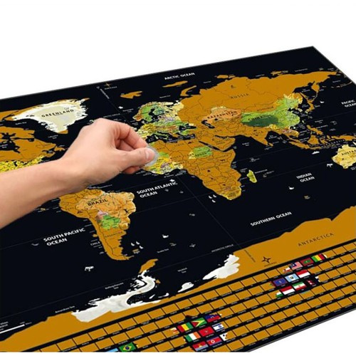 World map scratch card with flags 23443 - Pilt 12