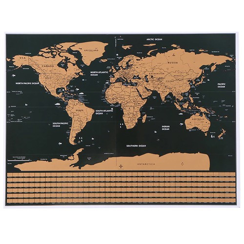 World map scratch card with flags 23443 - Pilt 4