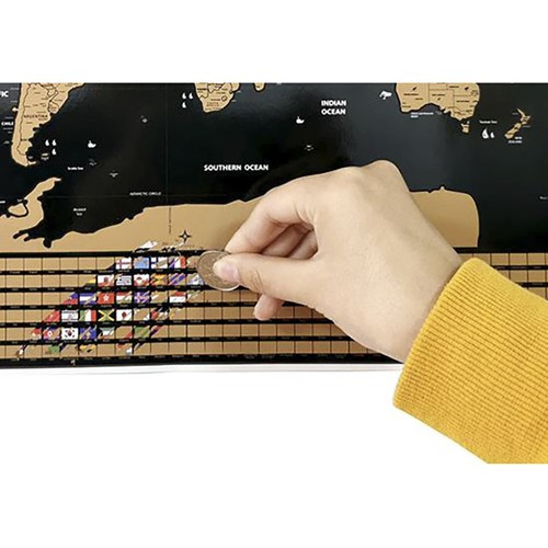 World map scratch card with flags 23443 - Pilt 11
