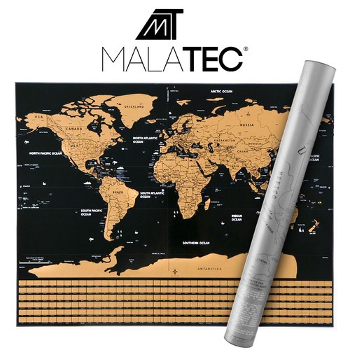 World map scratch card with flags 23443 - Pilt 2