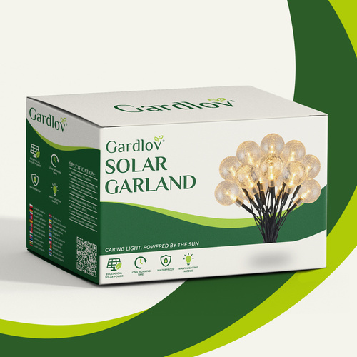 Solar garland 12m IP65 Gardlov 24010 - Pilt 2