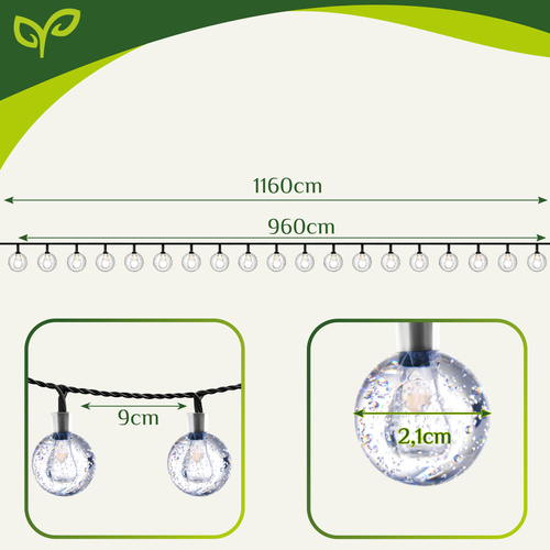 Solar garland 12m IP65 Gardlov 24010 - Pilt 3