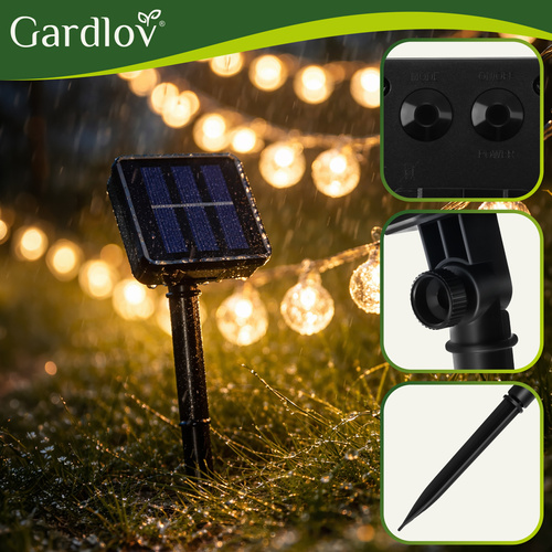 Solar garland 12m IP65 Gardlov 24010 - Pilt 5