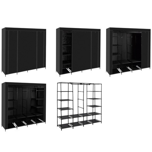 Kokkupandav riidest riidekapp 170x170 cm Ruhhy 23740 - Pilt 4