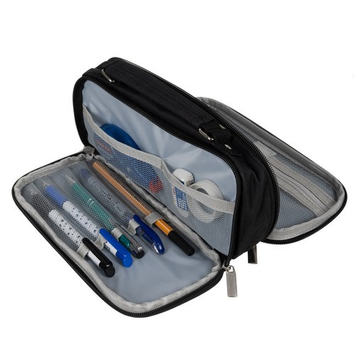 Double extendable pencil case - black Maaleo 24516 - Pilt 7